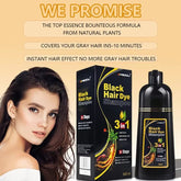 Meidu 3 In 1 Instant Coloring Shampoo Natural Black Color for Men Women Hair Dye Herbal Brown Purple Hair Dye Hair Dye Shampoo - Showlu Well Nation Store